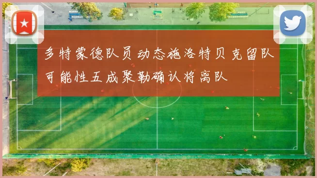 多特蒙德队员动态施洛特贝克留队可能性五成聚勒确认将离队